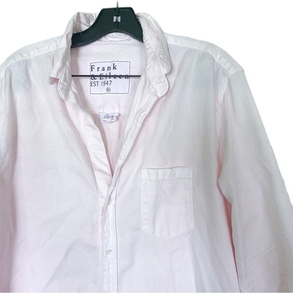 Frank & Eileen Dress Mary Shirt Button-Down Mini Ombre Pink Dip Dye XL EUC - Picture 5 of 7